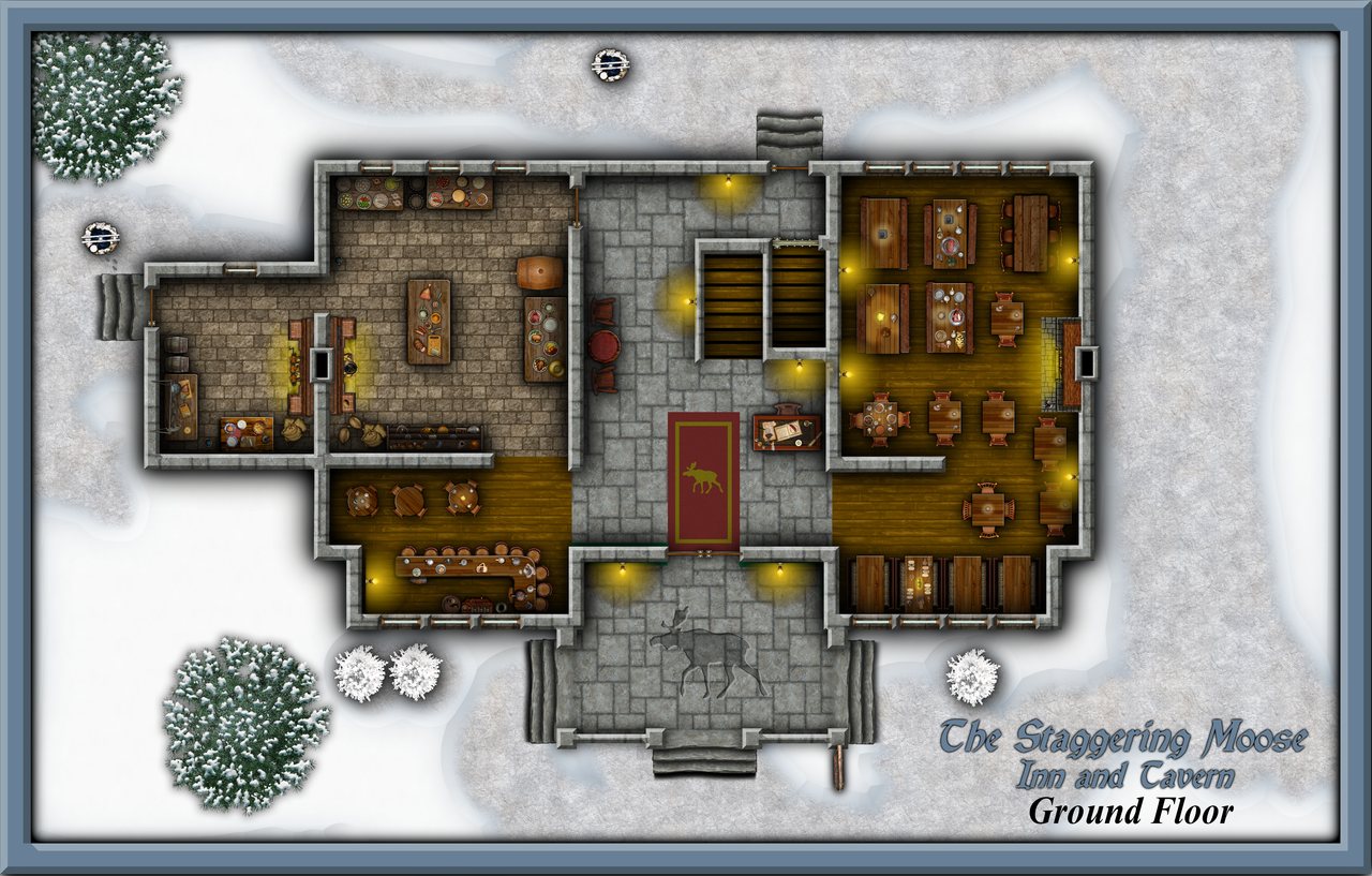 Nibirum Map: the staggering moose - ground floor by Shessar